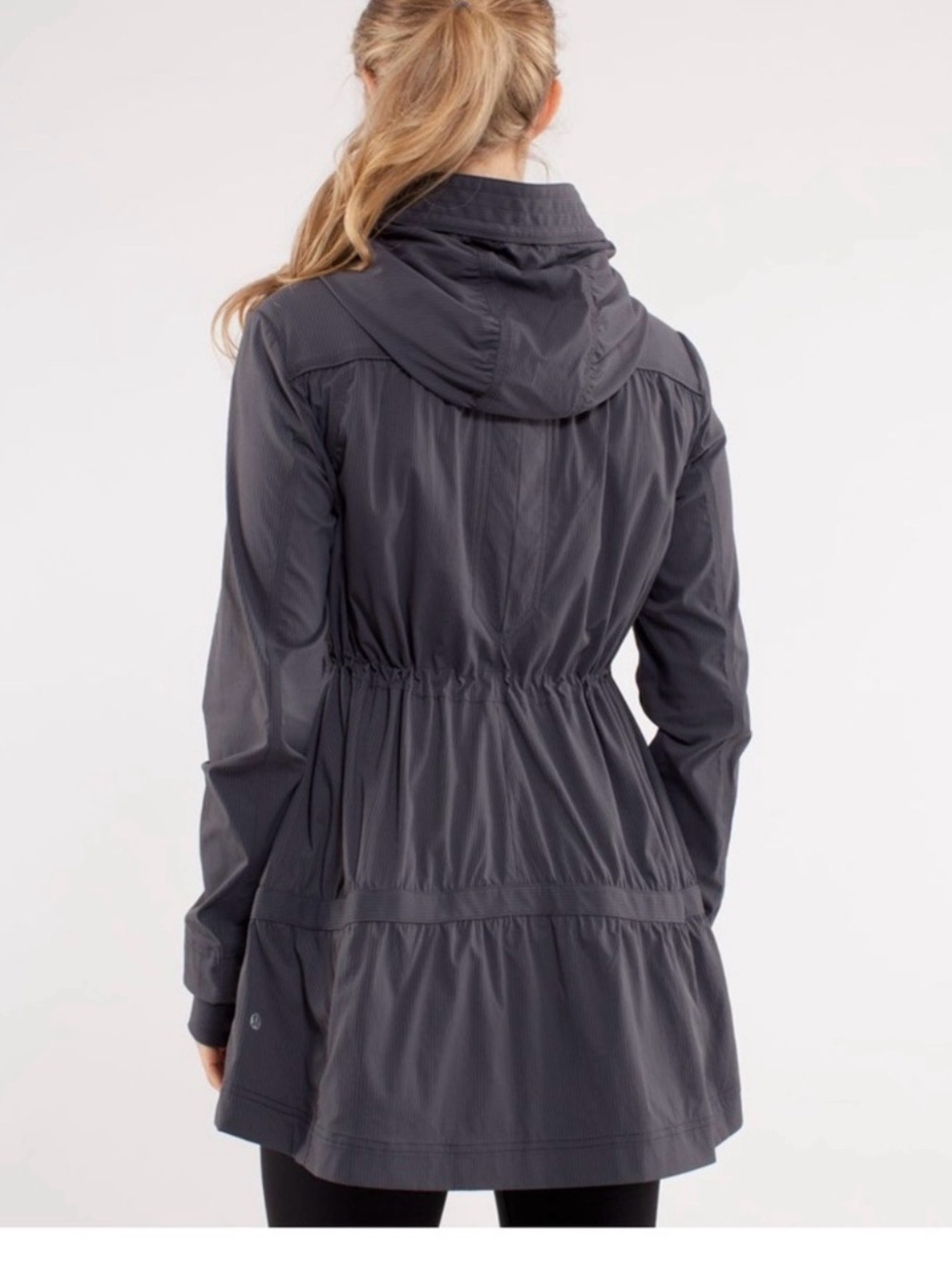 lululemon athletica Hooded Cinch-Waist Trench Coat - Charcoal Gray